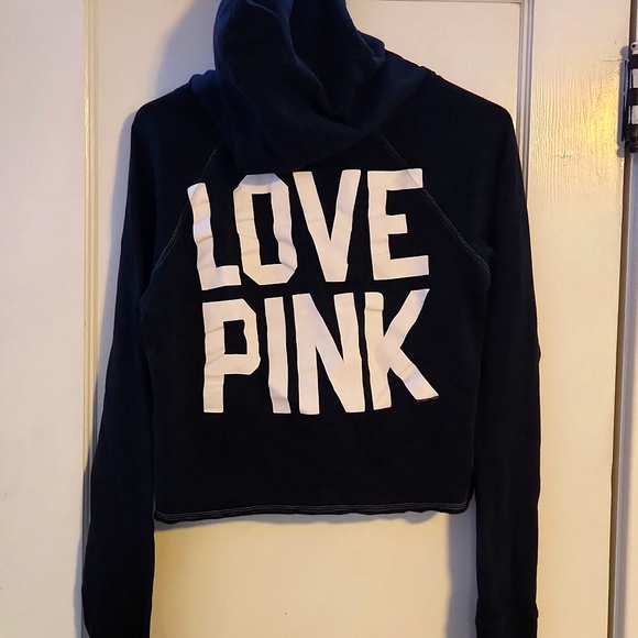 PINK cropped hoodie - Picture 2 of 2